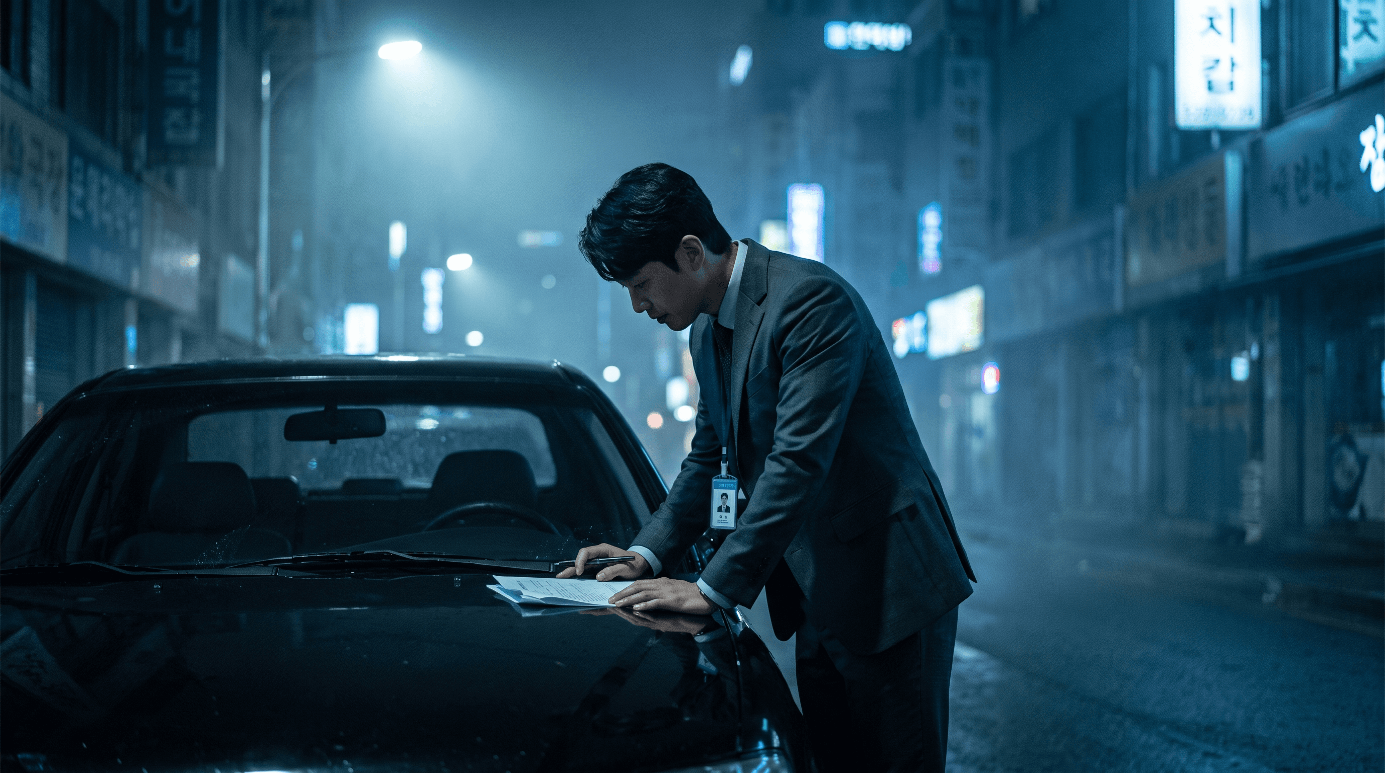 시간순으로 정리된 조사보고서 자료 화면