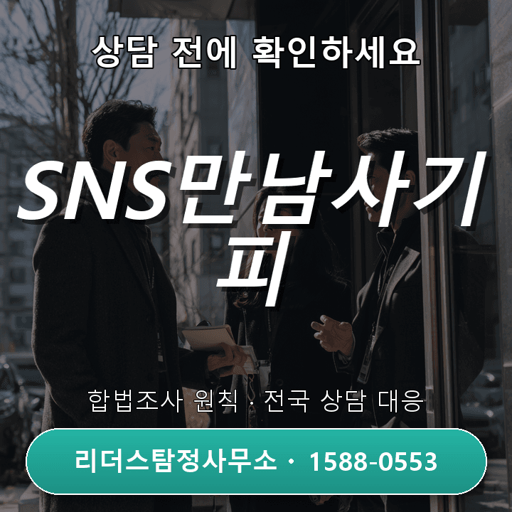 김포탐정사무소, SNS만남사기 피해조사 자격과 절차 안내