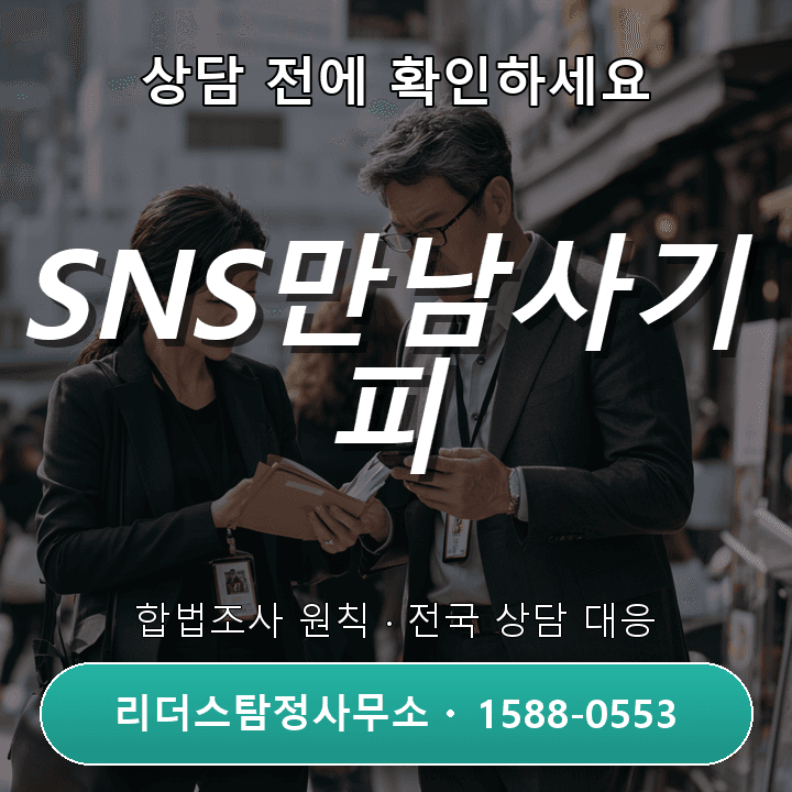 김포흥신소, SNS만남사기 피해조사와 정확한 증거 확보법