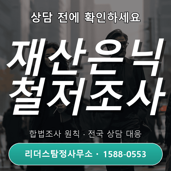 일산탐정사무소, 재산은닉조사 어떻게 진행되고 결과는 어떤가요?