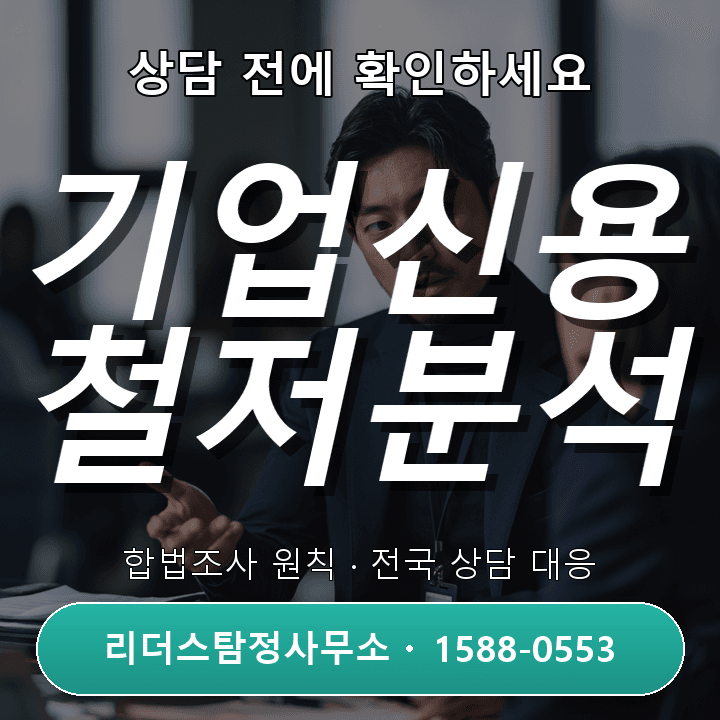 평촌흥신소, 기업신용조사 시 꼭 알아야 할 주의사항과 팁